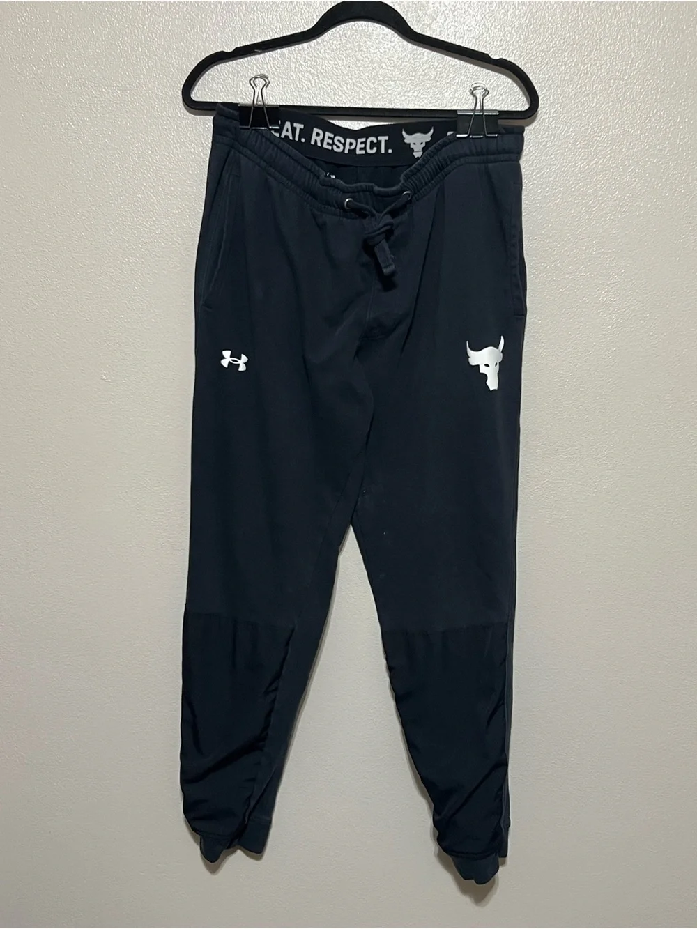 Under Armour Project Rock Sweatpants Mens XL Black Joggers